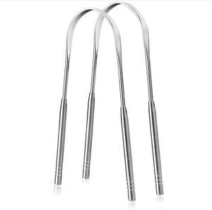Grattoir de nettoyage de langue en acier inoxydable et cuivre en acier inoxydable en forme de U à usage commercial de haute qualité - Product Image 6