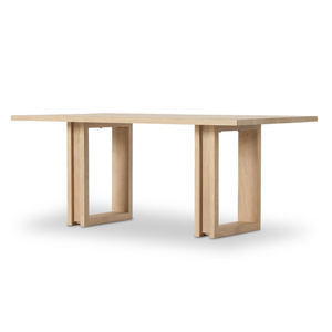 Simple Rectangular Shape Modern Design Solid Mango Wooden With Natural Grains <b>Folding</b> <b>Legs</b> Easy Movable Durable Dining <b>Table</b> - Product Image 2