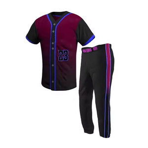 <b>Baseball</b> Uniforms Set Teamwear Customized Designing Team Name And Player Name Best Quality Quick dry Anti-Shrink Cheap Price - Product Image 2