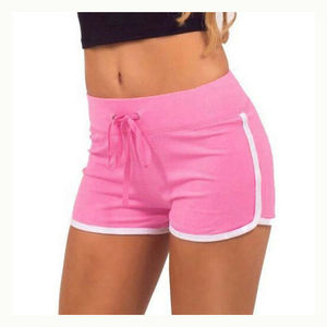 Offre Spéciale du fabricant de vêtements Shorts de survêtement personnalisés pour femmes Leggings moyens décontractés Vêtements d'entraînement de couleur unie avec cordon de serrage - Product Image 6