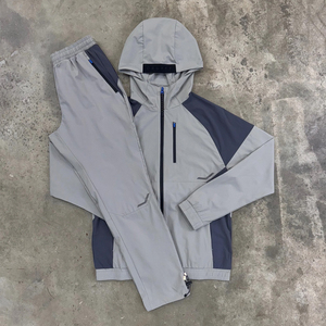 Survêtement d'hiver sur mesure imprimé en grande taille avec capuche zippée et pantalon pour hommes - Product Image 4