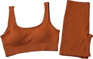 ชุดสปอร์ตบราเอวลอยสำหรับผู้หญิงชุดออกกำลังกายเล่นฟิตเนสเปิดไหล่ข้างเดียวออกแบบลายได้เองสไตล์พื้น - Product Image 4