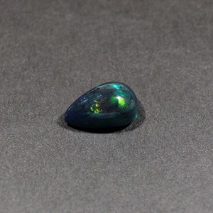 Opale noire naturelle 14X9MM poire Cabochon 3.35Cts 1 pièce pierre précieuse pour la fabrication de bijoux - Product Image 3