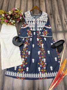 TRENDING TOP & PLAZO CON HILO DE ALGODÓN BORDADO TRABAJO - Product Image 4