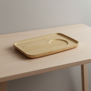 Best Sale 3203019-22X14 Wooden Serving Tray Food Safe Plywood <b>Tea</b> <b>Set</b> Tray For Export - Product Image 2