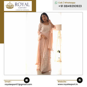 Dernier arrivage créateur de mode de luxe Set de palazzo en fausse georgette Kurti avec broderie à prix compétitif - Product Image 4