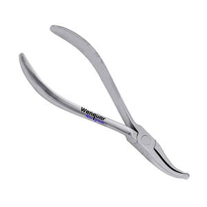 Pince à couronne OEM 5,5 pouces avec pointes courbes dentelées, usage dentaire, chirurgical, en acier inoxydable Wenquar, disponible, prêt à être expédié - Product Image 1