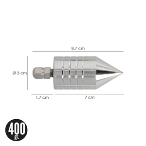 Sonda per calibrare la pendenza professionale con dado magnetico, 400 grammi - Product Image 2