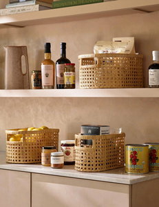 Cesta de Almacenamiento de Ratán Ecológica de Diseño Elegante Sin Tapa, Forma Ovalada Moderna, Decoración Multifuncional para el Hogar, Hecha en Vietnam - Product Image 3