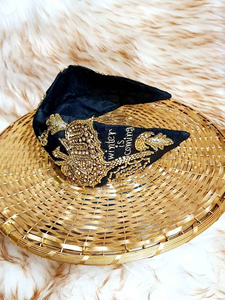 Trendy Beaded Handmade Fruit Embroidery Knotted Padded High Quality American Style Custom Fashion Stylish Hair <b>Headband</b> - Product Image 3