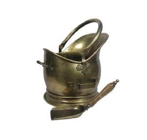 Cubo de carbón de hierro puro de último diseño en metal negro hecho a mano con acabado elegante, perfecto para el almacenamiento de cenizas con estilo - Product Image 5