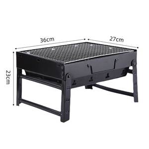 Barbecue pliant en acier au carbone léger, durable et portable, pliable facilement, barbecue au charbon de bois - Product Image 1