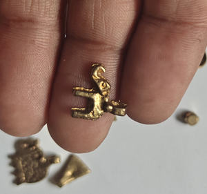 Impresionante colgante con forma de elefante de latón de Metal Natural hecho a mano de 10 a 15MM para encontrar joyería para regalo de aniversario para esposa y niñas - Product Image 1