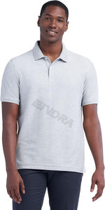 Polo et T-shirts en coton pour hommes grande taille 2024, doux au toucher, tissu en jersey respirant, extensible, imprimé de logo personnalisé - Product Image 4