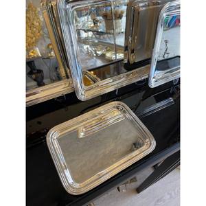 Ensemble de plateaux écologiques de luxe personnalisés en acier inoxydable pour la maison et la cuisine Plats à vaisselle Plateaux pour aliments - Product Image 4