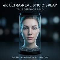 Sistema de Proyección Inteligente para Exhibición de Publicidad, con Soporte de Visualización de Hologramas 3D OEM, Guía Interactiva con IA y Navegación