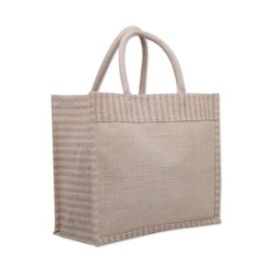 Premium Fashion Custom Logo <b>Tote</b> <b>Bag</b> Reusable Canvas Cotton Stand-Up Jute Ribbon Handle <b>Zip</b> Closure Womens Travel - Product Image 4