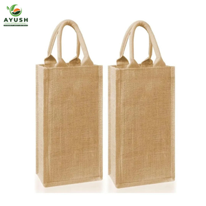 Sacs de courses réutilisables en tissu de jute avec logo imprimé, logo et taille personnalisables, sacs de magasin écologiques - Product Image 4