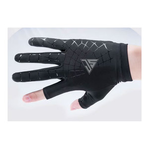 ถุงมือครึ่งนิ้วสำหรับกลางแจ้งผ้าโพลีเอสเตอร์ยืดได้ผ้าพิมพ์ซิลิโคนกันลื่นสำหรับฤดูร้อน - Product Image 4