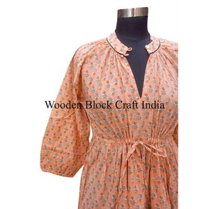 ชุดเดรสผ้าฝ้ายลำลองแบบใหม่ที่เป็นมิตรกับสิ่งแวดล้อมสำหรับผู้หญิงและเด็กผู้หญิง ชุดเดรสฤดูร้อนที่ซักได้ เหมาะสำหรับใส่ไปชายหาดและงานเลี้ยงสังสรรค์ขนาดเล็ก - Product Image 4