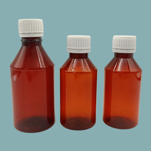 Pot en plastique de 200ml avec bouchon à vis Bouteille de sirop en plastique PET pour pilules de vitamines Emballage en plastique pour médicaments liquides et produits pharmaceutiques - Product Image 3