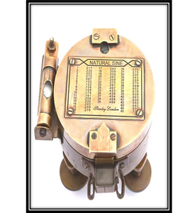 เข็มทิศทองเหลืองบรูนตันแบบย้อนยุคหรูหราขาตั้งแบบสามขาขัดเงางานแฮนด์เมดสไตล์ดั้งเดิมของสะสมของขวัญสำหรับงานเลี้ยงวันเกิด - Product Image 2