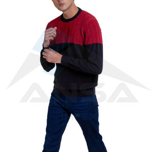 Vente en gros 2024 Meilleure vente Nouveau design Pull tricoté pour hommes à séchage rapide Couleur unie Respirant pour l'hiver - Product Image 6