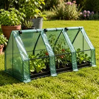 Serre de jardin portable de petite taille, couverture en PE imperméable, tente de culture pour plantes, mini-serre pour la culture de légumes et de fleurs dans la cour