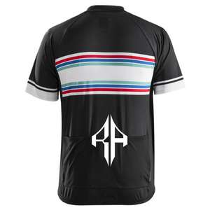 Jerseys de Ciclismo de sublimación para hombre con media cremallera de Color sólido 100% Material de poliéster Logotipo personalizado de alta calidad premium para hombre - Product Image 3