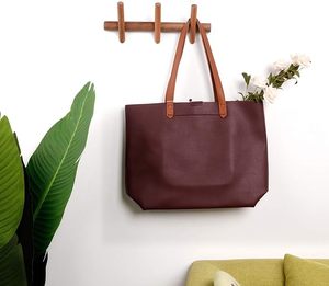 Wood Decorative Wall Mounted Coat <b>Hooks</b> and Hat Rack Tower for Bedroom <b>Bathroom</b> Kitchen Office Quality Rails Product - Product Image 2