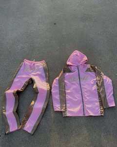 Survêtement décontracté pour homme 2026 personnalisé, coupe-vent épais avec capuche, veste en nylon et pantalon à taille élastique, veste zippée d'hiver - Product Image 3