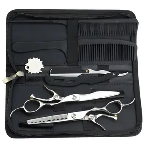 6 "440C Friseur Haars chere Friseur Ausdünnung Haarschnitt Scheren Japan Friseur SUS Rasiermesser Geschenk heiße Schere Salon Friseur