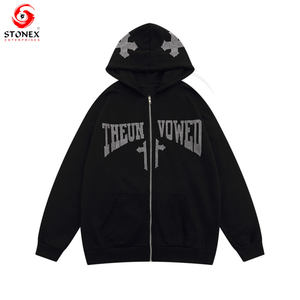 Pakistan Manufacturer Men <b>Rhinestones</b> <b>Hoodies</b> Wholesale Made Men <b>Rhinestones</b> <b>Hoodies</b> in Stock - Product Image 1