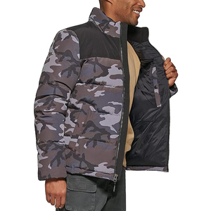 Chaqueta de Plumón de Lana para Hombre, Estilo Urbano, con Capucha, Cierre de Cremallera, Material Exterior de Nailon Impermeable, Logotipo Frontal, Envío DDP - Product Image 6
