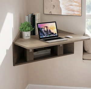 Floating Corner <b>Desk</b> with Integrated Cable Manager - Product Image 2