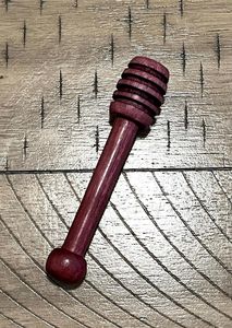 Bâton de louche de miel rustique fait à la main à long manche idéal pour arroser les sirops de miel et répandre les saveurs sucrées - Product Image 2