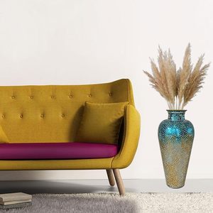 Vase en mosaïque décoratif avec surface en verre brillant, vase en mosaïque de carreaux vibrants pour la décoration créative de la maison, vase à fleurs unique - Product Image 4