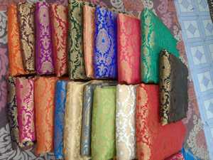 Jacquard de brocart tissé élégant avec des motifs ethniques pour Lehenga Dupatta et Couture Fashion Commande en gros Bienvenue - Product Image 5