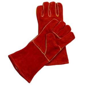 Guantes de cuero resistentes al calor extremo Guantes de soldadura transpirables más vendidos Guantes DE TRABAJO DE Pakistán - Product Image 3