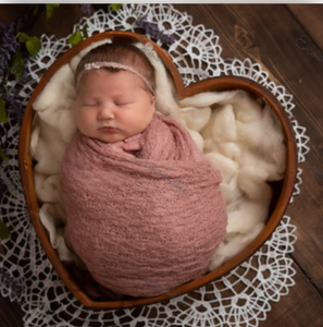 Accesorios de Fotografía para Recién Nacidos, Marco de Corazón de Bambú Ecológico Moderno para Uso en la Cama del Dormitorio - Product Image 5
