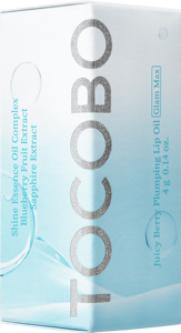 TOCOBO Juicy Berry Plumping <b>Lip</b> <b>Oil</b> Glam Max 00 double plumping glossy tint wild cherry blueberry sapphire glow non sticky shine - Product Image 2