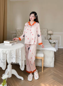 เสื้อผ้าผ้าไหมฝรั่งเศสคอเสื้อยืดและกระดุมสำหรับทารก B760ให้นมบุตร - Product Image 3