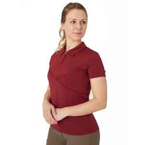 Full Mesh Equestrian Clothing Women Short Sleeve Equestrian 1/4 Zip Tops Base Layer Horse Riding Show Shirt - Product Image 5