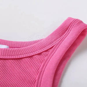 Camiseta sin mangas transpirable de secado rápido para mujer, camiseta sin mangas de bajo precio al por mayor, ropa de entrenamiento sin mangas, camiseta sin mangas para mujer - Product Image 3