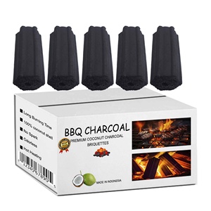 เตาย่างถ่านสีดำคุณภาพสูงอัดก้อนกะลามะพร้าวธรรมชาติหกเหลี่ยมที่ได้รับแรงบันดาลใจจากร้านอาหารอินโดนีเซีย - Product Image 1