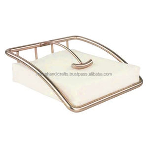 Servilletero de mesa de comedor de diseño moderno y resistente, dispensador de pañuelos de restaurante, brazo de Metal para cartón de alta capacidad de peso - Product Image 2