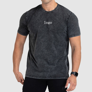 Logo personnalisé T-shirt de sport décontracté pour hommes T-shirt en tissu de haute qualité pour les commandes en gros T-shirt 100% coton uni - Product Image 4