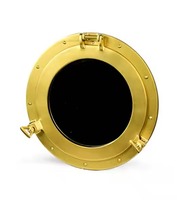 Ojo de buey de aluminio artesanal con acabado pulido, decoración náutica, estilo ventana, para colgar en la pared, para el hogar, oficina, hotel, interior