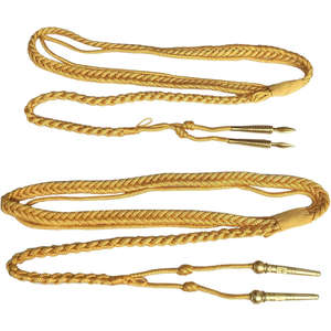 Custom Shoulder Braided Aiguillette <b>Cord</b> with Decorative Uniform Use and Multiple Color Options for Parade and Formal Attire - Product Image 4