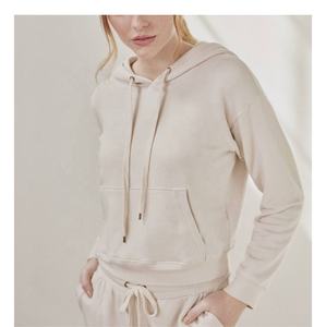 Tops Deportivos Cortos con Capucha para Gimnasio, Estilo Holgado, con Malla y Parches, para Mujer - Product Image 6